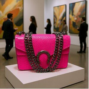 Women’s Handbag Designer Italian Leather – Ana Fushia